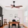 Modern Ceiling Fan With Remote And LED Light, Outdoor Patio Ceiling Fan With Reversible DC Motor And 5 Blades For Farmhouse Living - 4 of 4