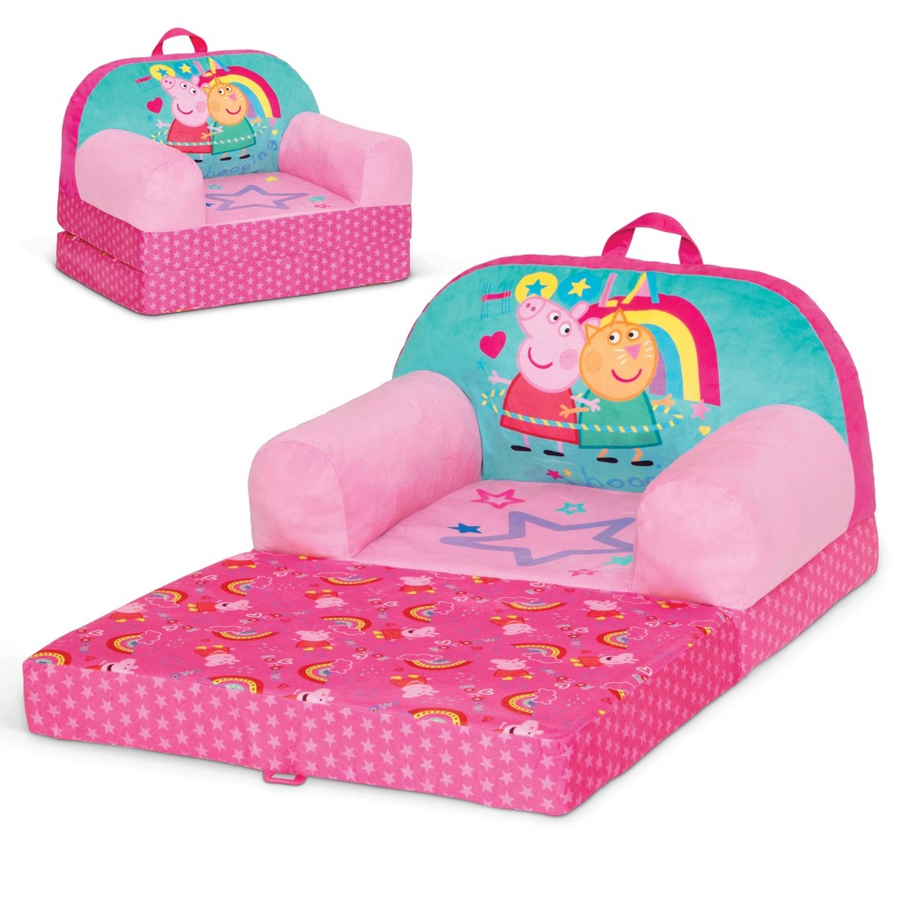 Photos - Coffee Table Delta Children Cozee Buddy Flip-Out Chair - Peppa Pig