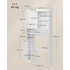 VASAGLE Over The Toilet Storage Shelf, Bathroom Storage Cabinet with Sliding Door, Adjustable Shelves, Toilet Paper Holder, Space-Saving, Modern - 4 of 4