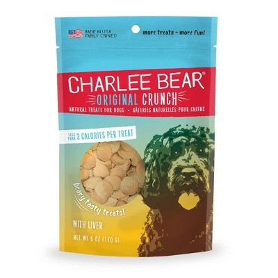 Charlee Bear Original Crunch Liver Dog Treats - 6oz