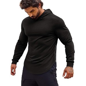 COOFANDY Men's Workout Sweatshirts Long Sleeve Muscle Fit Athletic Gym Hoodies Pullover - 1 of 3