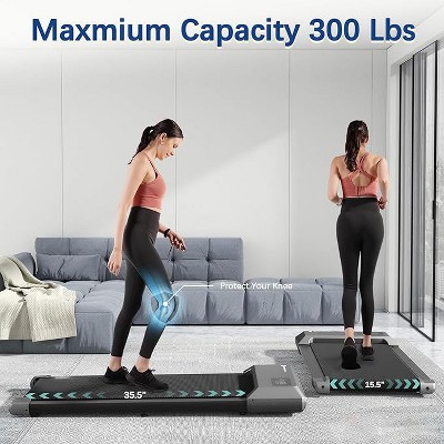 Deerrun 39.37 inches Belt Walking Smart Treadmills for Home Office, 2.5HP Portable Treadmills with Remote Control