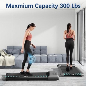 Deerrun 39.37 inches Belt Walking Smart Treadmills for Home Office, 2.5HP Portable Treadmills with Remote Control - 1 of 4