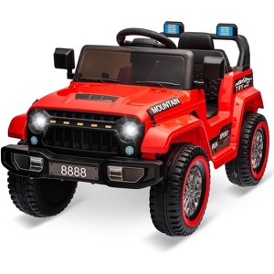 12V Kids Ride-On Truck, 4-Wheel Electric Vehicle with Remote Control, Spring Suspension, 3 Speeds, LED Lights, Music & MP3 - 1 of 4