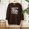 Simply Sage Market Women's Graphic Sweatshirt You're Like Really Pretty Hearts - 3 of 3