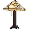 Cal Lighting BO-3101TB 60W X 2 Metal/Resin Tiffany Table Lamp - 2 of 4