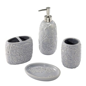 Nicole Miller Camille 4-Piece Bath Accessory Set : Target