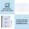 Yoobi 7.5"x9.75" Peanuts Composition Books Wide Ruled with Pen Blue Snoopy Dance, School Supplies - 3 of 4
