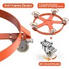 Acekool 55 Gallon Drum Dolly, 1000 lbs Capacity, Steel Frame Barrel Cart with 4 Swivel Casters & Brakes, for Warehouse and Industrial Use - 4 of 4