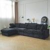 Cloud Couch Modular Sectional Sofa,134" L Shaped Couch, Oversized Convertible Wide Seater,4 Seater With Ottoman For Living Room Set - 4 of 4
