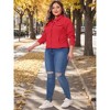 Agnes Orinda Women's Plus Size Classic Denim Long Sleeve with Pockets Fashion Jean Jackets - 3 of 4