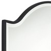 Noble Park Arch Top Square Vanity Decorative Wall Mirror Modern Industrial Beveled Matte Black Frame 31 1/2" Wide for Bathroom Bedroom Living Room - 3 of 4