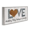 Stupell Industries Love Makes House a Home Motivational Family Phrase, 24" x 10" - 3 of 4