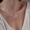 Heart Infinity Necklace, Eternal love in Sterling Silver Necklace for Women - 2 of 2