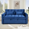 NicBex Convertible Sofa Bed Loveseat Couch with Pull Out Bed & Reclining Backrest,Upholstered Futon Sofa for Living Room,Bedroom - 3 of 4