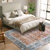 Washable Area Rug Non Slip Low Pile Rug Vintage Floral Rug - 3 of 4