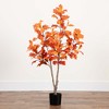 Nearly Natural 4-ft Autumn Oak Artificial Fall Tree - 4 of 4
