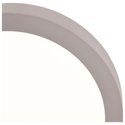 Ulko Silver LED Round Flush Mount Light