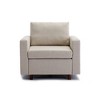 Multi-Functional Ottoman Breathable Linen Fabric Recliner Chair Sofa Modern Convertible Chair Modular Foam Play Couch - 2 of 4