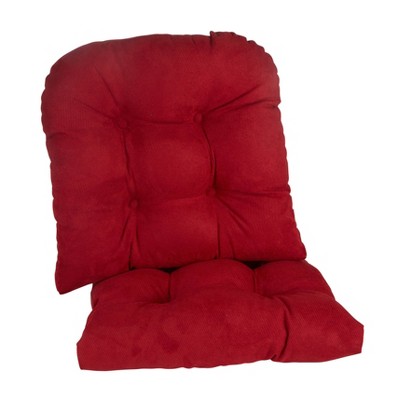 Red dining chair online cushions