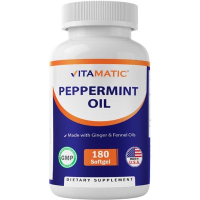Peppermint Oil Softgels - 180 Softgels