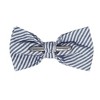 Jacob Alexander Men’s Seersucker Striped Pre-Tied Clip-On Bow Tie - 2 of 4