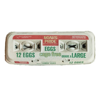 Noah's Pride Cage Free Large White Eggs - 12ct