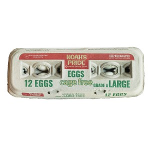 Noah's Pride Cage Free Large White Eggs - 12ct - 1 of 2