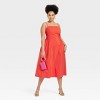 Women's Dropped Waist Midi A-Line Dress - A New Day™ - 3 of 3