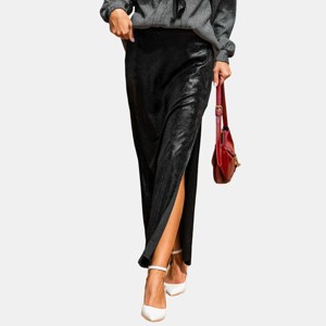 Women's Shimmering Metallic Maxi Skirt - Cupshe - 1 of 4