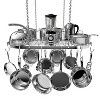 LunaLulinlk 33.7" Iron Easy To Assemble 15 Hook Cooking Utensil Bar - 2 of 4