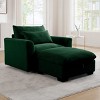 Corduroy Sofa Couch,Modular Sofa With Storage Ottoman,Deep Seat Couch,Sofa Couch For Living Room,Apartment-Cuddlewood - 2 of 4