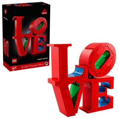 LEGO Art LOVE Collectible Building Set, Home Decor Gift Idea 31214