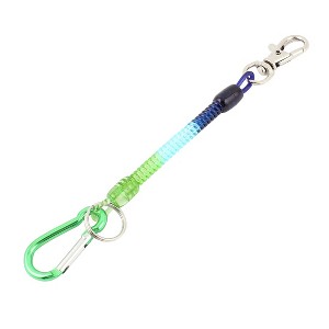 Unique Bargains Flexible Stretchy Coil Keychain Strap Green/Blue/Dark Blue - 1 of 4