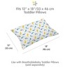 BreathableBaby Cotton Percale Pillowcase, For 13" x 18"/33 x 46 cm Toddler Pillow, Whales (2-Pack) - 3 of 4