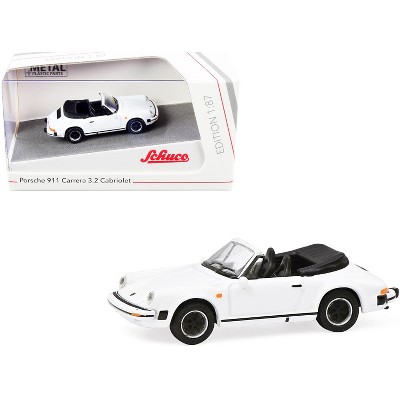 Porsche 911 Carrera 3.2 Cabriolet White 1/87 (HO) Diecast Model Car by  Schuco