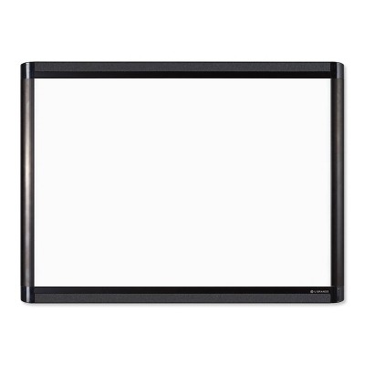 U Brands 24"x18" PINIT Magnetic Dry Erase Board Black Aluminum Frame