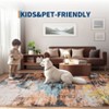 Modern Area Rug Washable Non-Slip Abstract Floor Mat, Non-Shedding Contemporary Accent Rug - 4 of 4