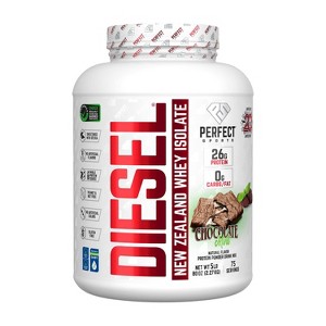 PERFECT Sports Diesel, New Zealand Whey Isolate, Chocolate Mint, 5 lbs (2.27 kg) - 1 of 2