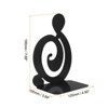 Unique Bargains Musical Note Shaped Metal Support Bookend for Home Office Stationery Storage - image 2 of 4