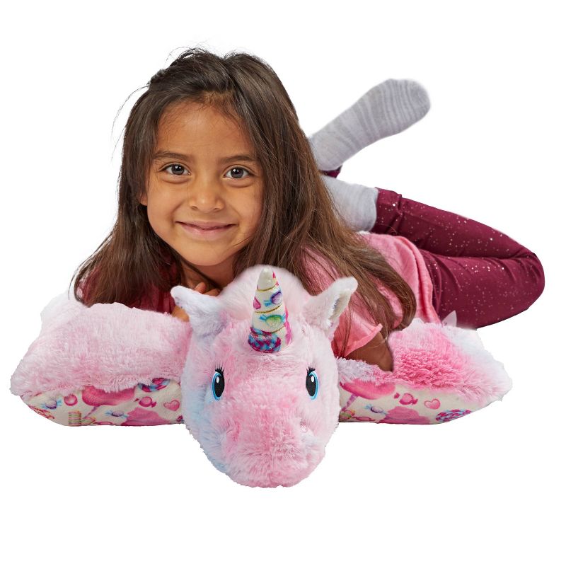 Sweet Scented Cotton Candy Unicorn Kids&#39; Pillow - Pillow Pets, 4 of 9