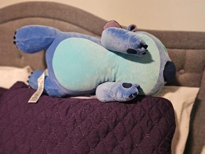 Disney Store Cuddleez Stitch Medium Plush 12 1/4 Plaid Christmas Stuffed  Toy 