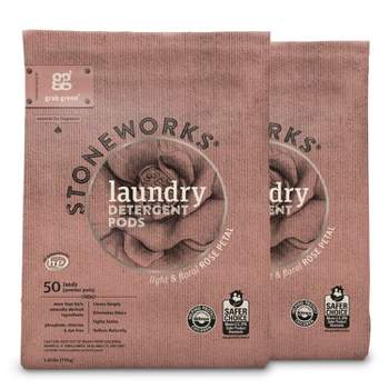 Grab Green Stoneworks Laundry Detergent Pods, Rose Petal Scent