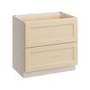 CASAINC 36 in. W x 34.5 in. H x 24 in. D 2-Drawer Base Kitchen Cabinet – Soft-Close, Plywood Frame - Ready to Assemble - 2 of 4