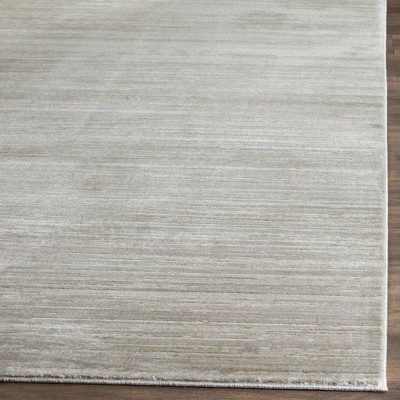 Gray Abstract 4' x 6' Synthetic Reversible Area Rug