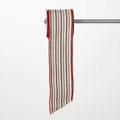 15'L Sullivans Christmas Modern Striped Christmas Ribbon, Multicolor
