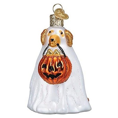 Old World Christmas Glass Blown Ornament for Tree, Trick or Treat Pooch