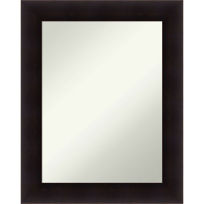24&#34; x 30&#34; Non-Beveled Portico Espresso Wood Wall Mirror - Amanti Art, 1 of 11