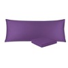 PiccoCasa 100% Cotton 250 Thread Count Envelope Closure Soft Body Pillowcase 1 Pc - 3 of 4