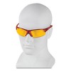 KleenGuard Equalizer Safety Glasses Red Frames Amber/Yellow Lens - 12/Box - 4 of 4